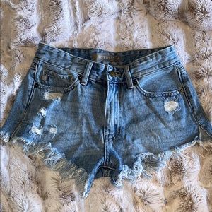 Denim shorts